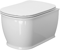 Ambassador Унитаз Royal подвесной безободковый белый с сиденьем микролифт